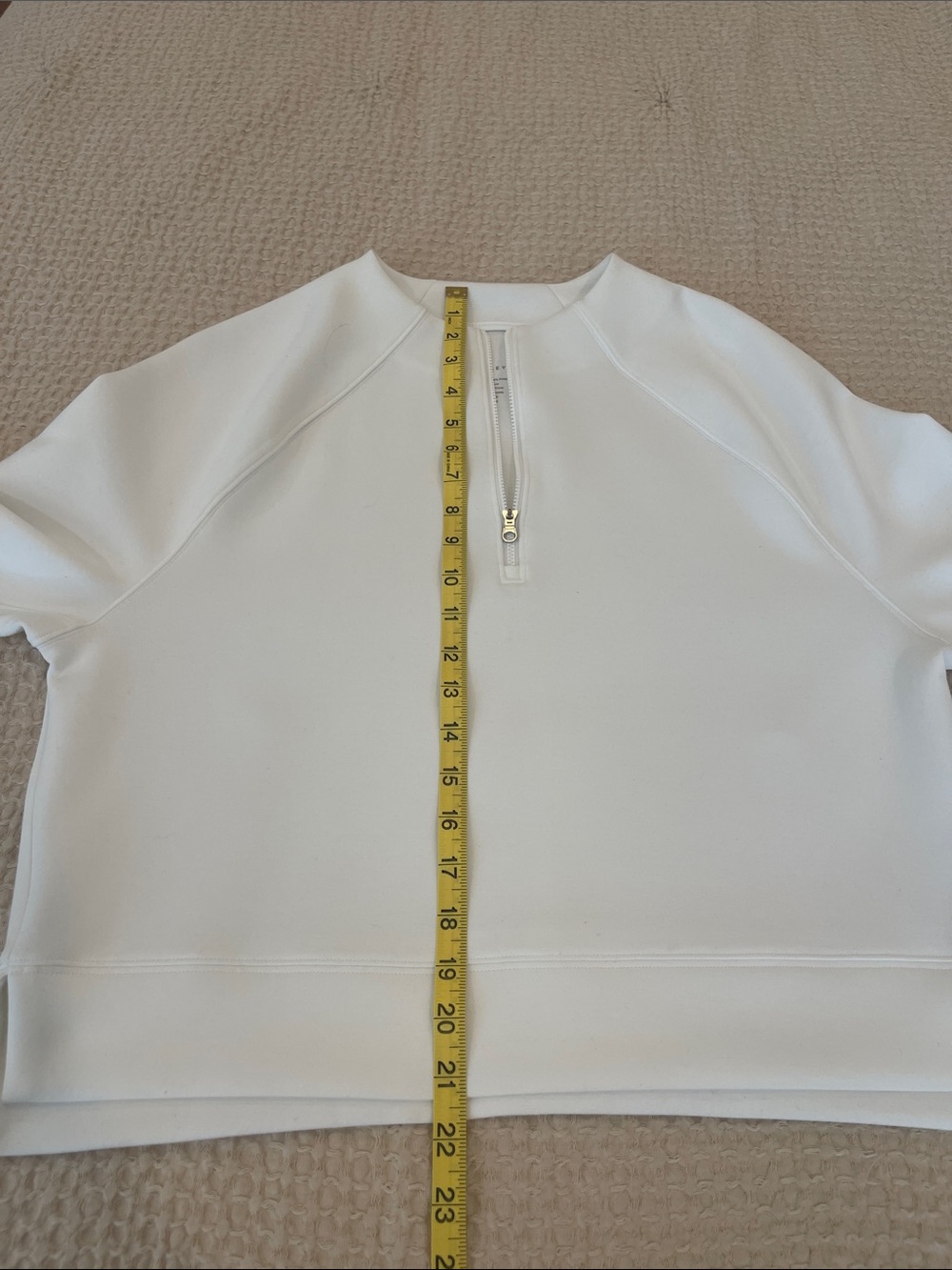 Varley Ebba Half-Zip Sweatshirt White Size Small - Picture 6 of 9
